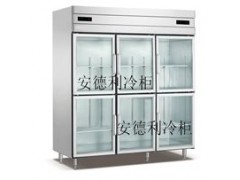 广州厨房两门立式不锈钢玻璃门冰箱冷柜厂家