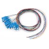 电信级12芯彩色束状SC光纤尾纤ODF12芯熔纤盘用单模方口