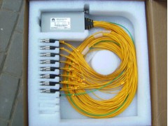 插片式1分32广电标准光纤分路器 32芯光分路器 盒式