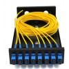 8口SC单模满配桌面式光纤终端盒光缆尾纤通用型熔接盒