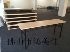 会议折叠桌定制，广东鸿美佳厂家提供折叠会议桌