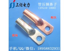 DTG630mm2镀锡管压鼻 T2紫铜管线耳 铜接头压线鼻子