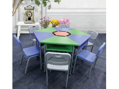 菱形六边形课桌椅，广东鸿美佳提供多功能组合课桌椅
