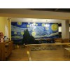 广州图书馆彩绘，唯美星空手绘墙绘素材，追梦墙绘