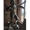 不锈钢雕塑不锈钢儿童踢球雕塑