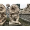 石雕动物立体双狮子雕塑