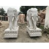 石雕动物吉祥双象雕塑工艺品