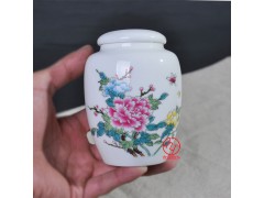 手绘陶瓷茶叶罐定制厂家