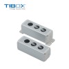TIBOX铝合金红波按钮开关盒 带耳和不带耳金属配电工控盒