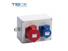 TIBOX户外防水防尘 插座箱批发定制配电箱壳体丝印接线盒