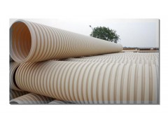 腾达供应双壁波纹管PVC材质 米黄色波纹管 使用寿命长