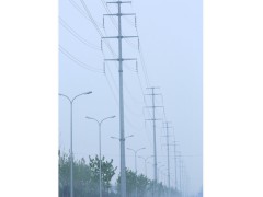 辽源市12米35kv电力钢杆 益瑞厂家打桩施工