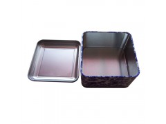 东莞铁盒厂家定做 绿茶铁盒 正方形 款式美