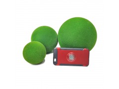 仿真青苔球植毛圆球 橱窗装饰绿色苔藓凹凸球泡沫植毛道具大小球