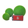 仿真青苔球植毛圆球 橱窗装饰绿色苔藓凹凸球泡沫植毛道具大小球