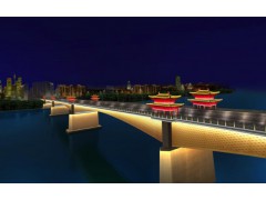 河道夜景亮化设计_照明规划设计