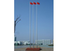 上海政府电动不锈钢旗杆，灿宇厂家订制