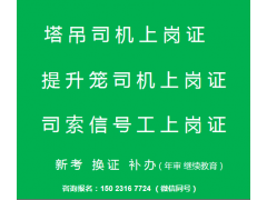 2021年重庆市潼南区司索信号工证（塔吊司机）考试通过率8