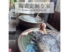 陶瓷浴场专用缸韩式挂汤缸厂家1米2极乐汤温泉日式洗浴大缸
