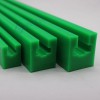 厂家加工超高分子量聚乙烯链条导轨绿色导轨托条聚乙烯异形件